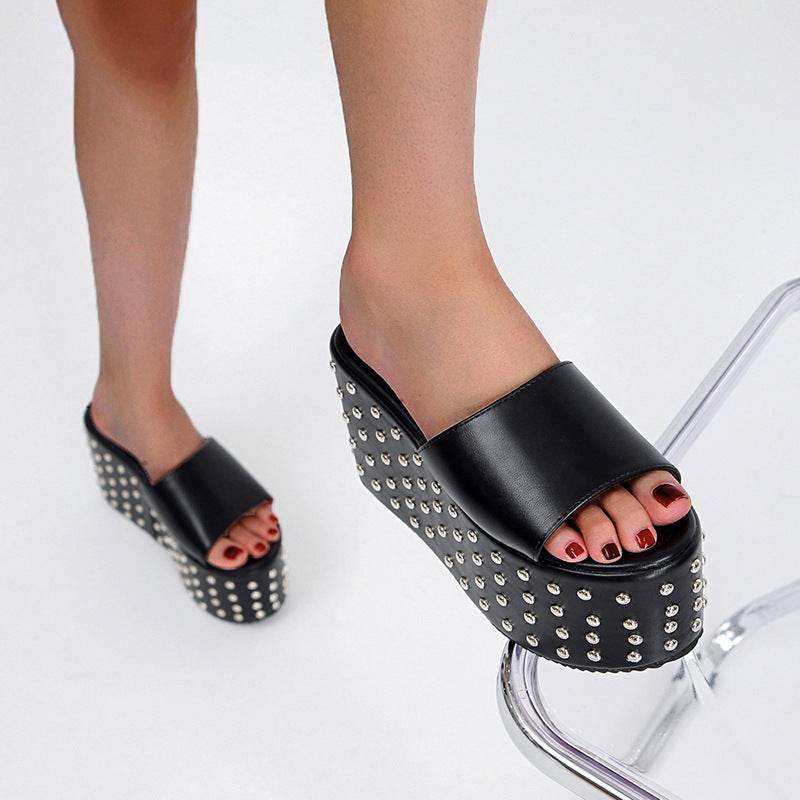 New Style Sponge Cake Platform Slipper Fish - Mubimart