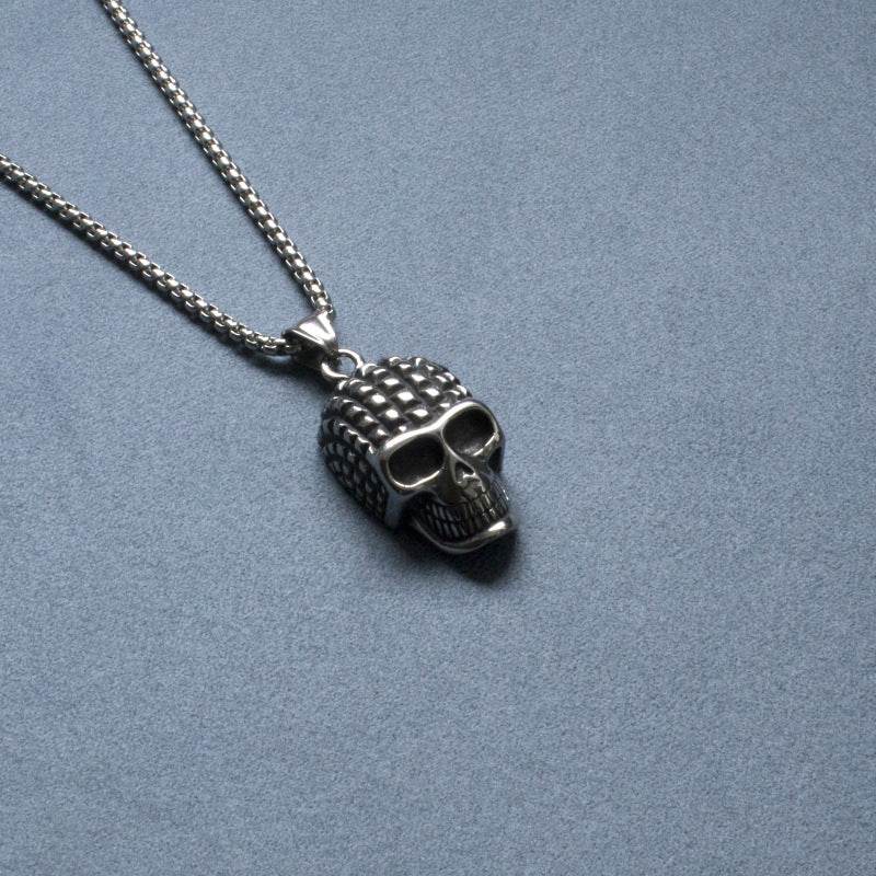 Stainless Steel Skull Necklace For Men - Mubimart