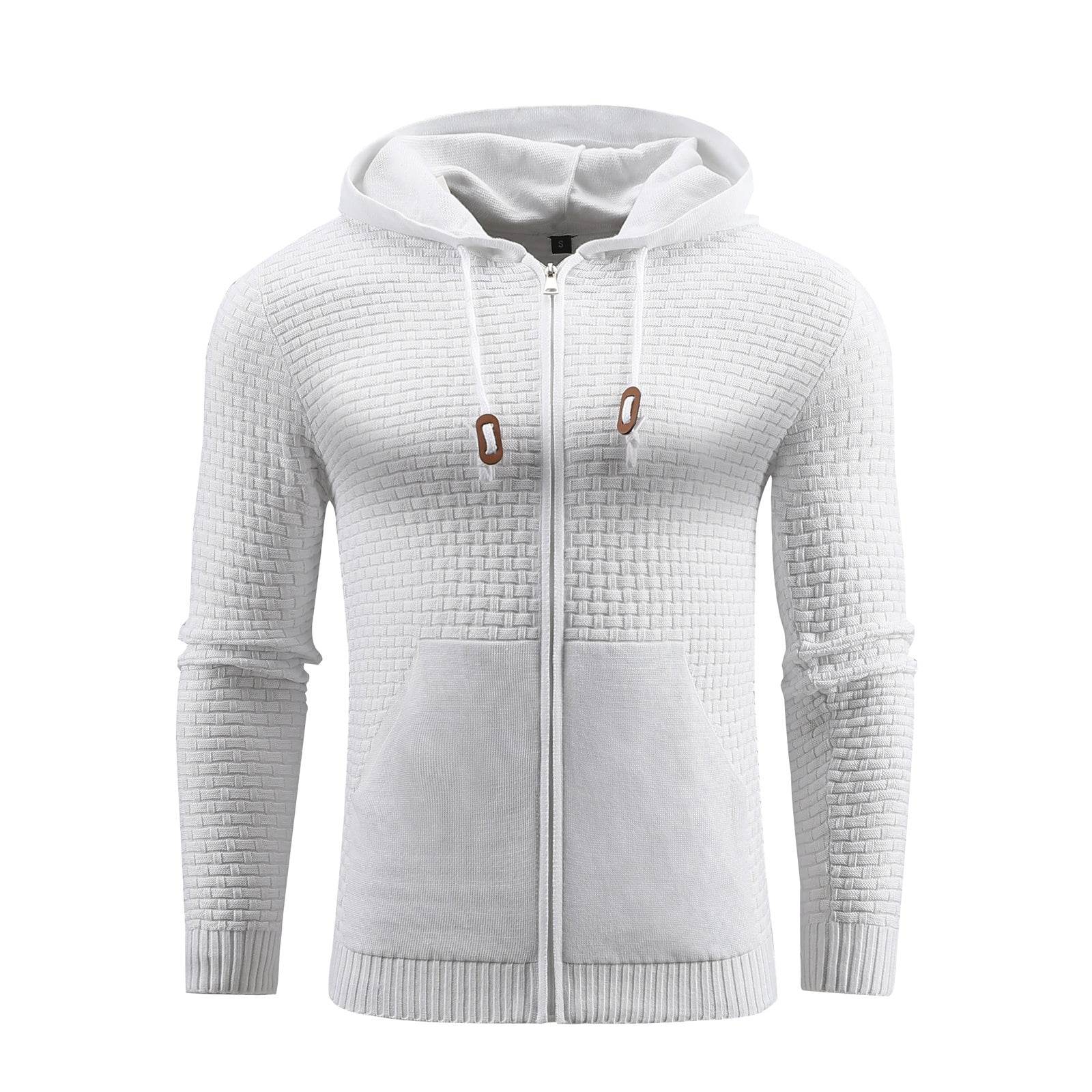 Zipper Hoodies Leather Printing 3D Outdoor Sports Hoodies With Pockets - Mubimart