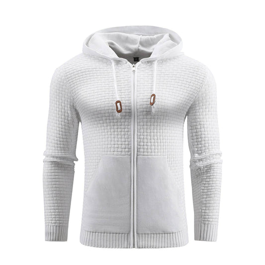 Zipper Hoodies Leather Printing 3D Outdoor Sports Hoodies With Pockets - Mubimart