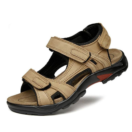 Outdoor Sandals Beach Leather Roman Sandals - Mubimart