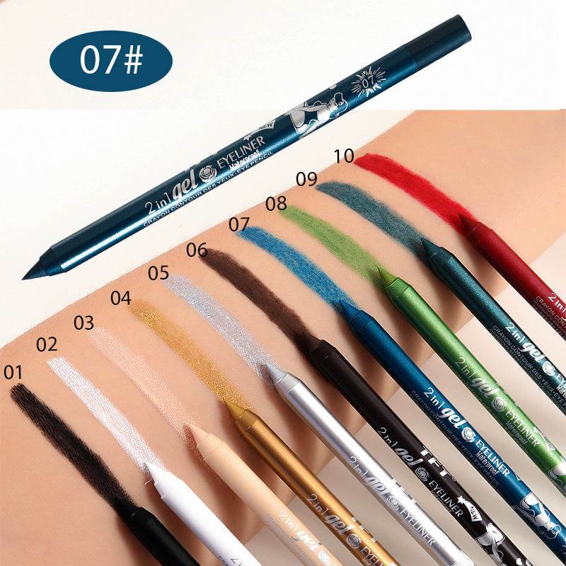 Long Lasting Eyeliner Pen Color Pigment Waterproof Gel Eyeliner Makeup - Mubimart