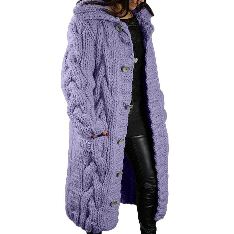 Women's Cardigan Plus Size Sweater Coat - Mubimart
