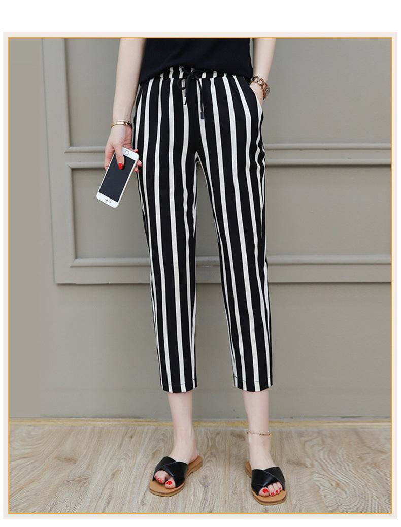 Women's Fashion Capris Chiffon Pants - Mubimart
