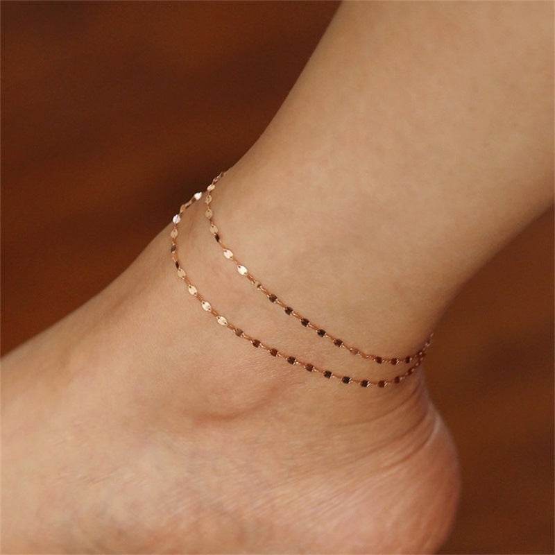 New Non-fading Niche Women's Stainless Steel Anklets - Mubimart