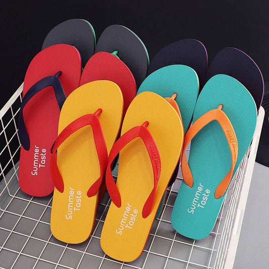 Flip Flops Beach Shoes Men Thong Sandals Summer - Mubimart
