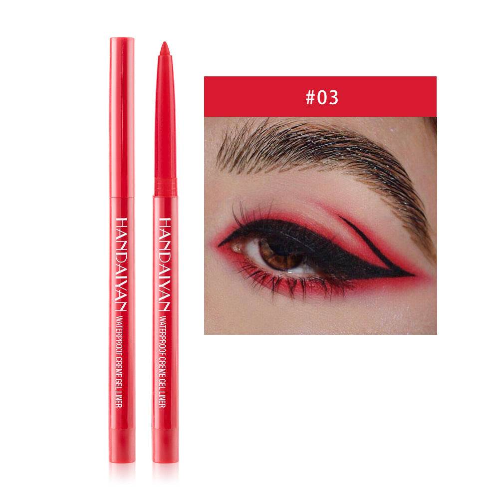 20 Color Cat Eye Makeup Waterproof Neon Colorful Liquid Eyeliner Pen Make Up Comestics Long-lasting Black Eye Liner Pencil - Mubimart