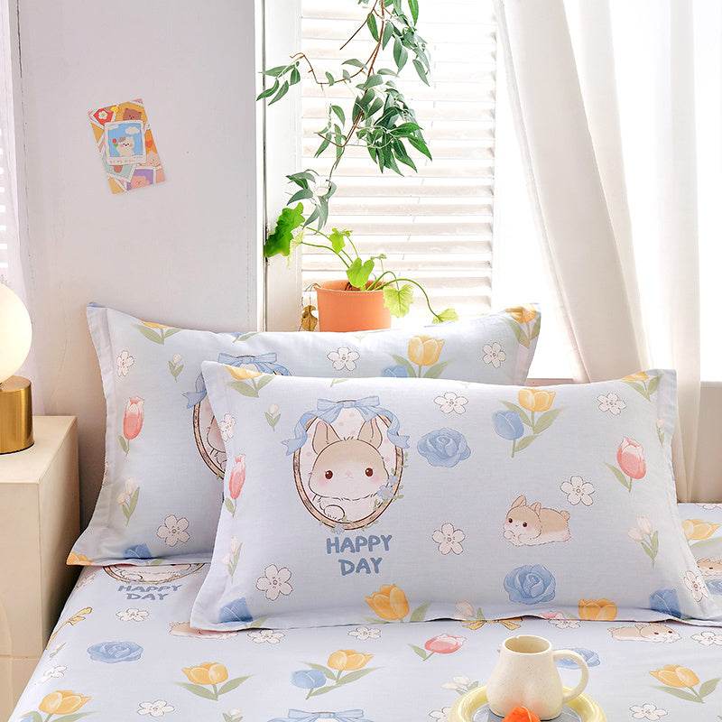 Pair Of Pure Cotton Pillowcases - Mubimart