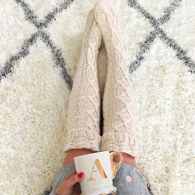 Autumn and winter stockings over the knee high socks - Mubimart