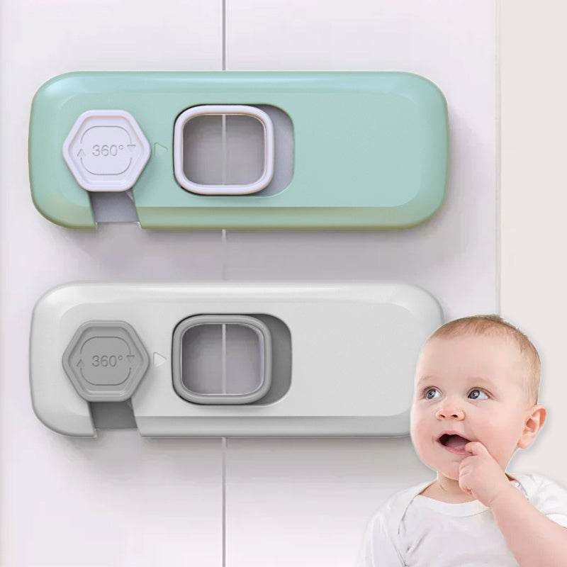 Home Refrigerator Lock Fridge Freezer Door Catch Lock Toddler Kids Child Cabinet Safety Lock For Baby Safety Child Lock - Mubimart
