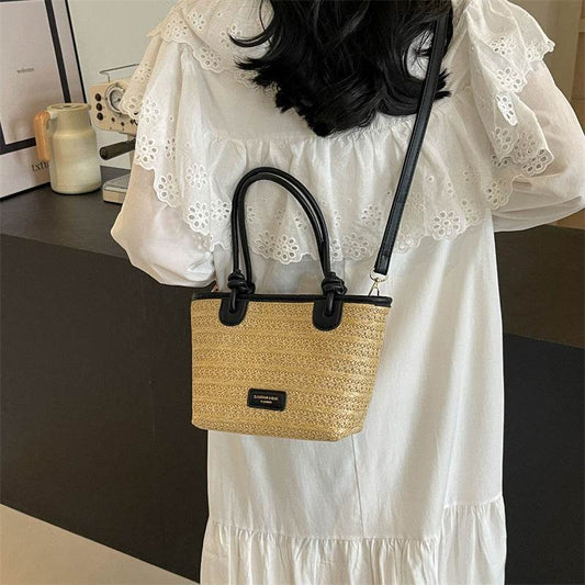 Casual Women Beach Vacation Style Woven Bag - Mubimart