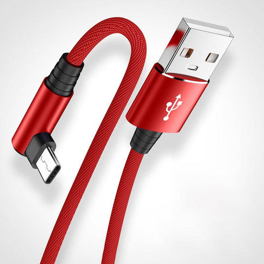 Mobile Phone Elbow Fast Charging Data Cable - Mubimart