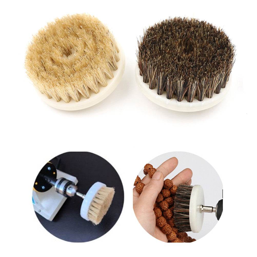 60mm Drill Power Scrub Clean Brush for Leather C Wooden Furniture Car Interors Cleaning Power Scrub - Mubimart