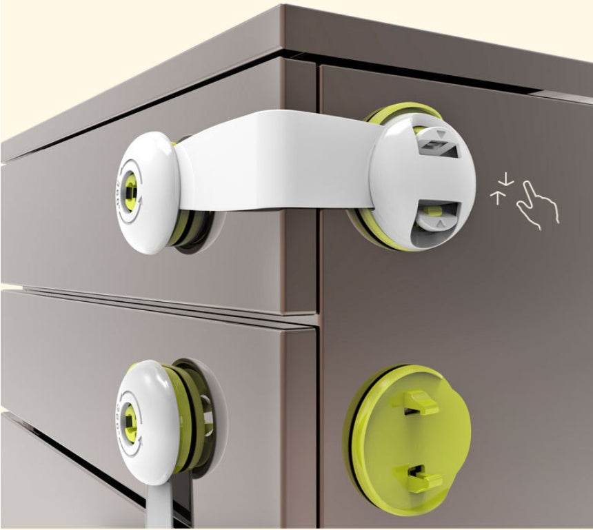 Babysafe child safety lock baby anti-clip cabinet cabinet door lock baby protection refrigerator lock drawer lock - Mubimart