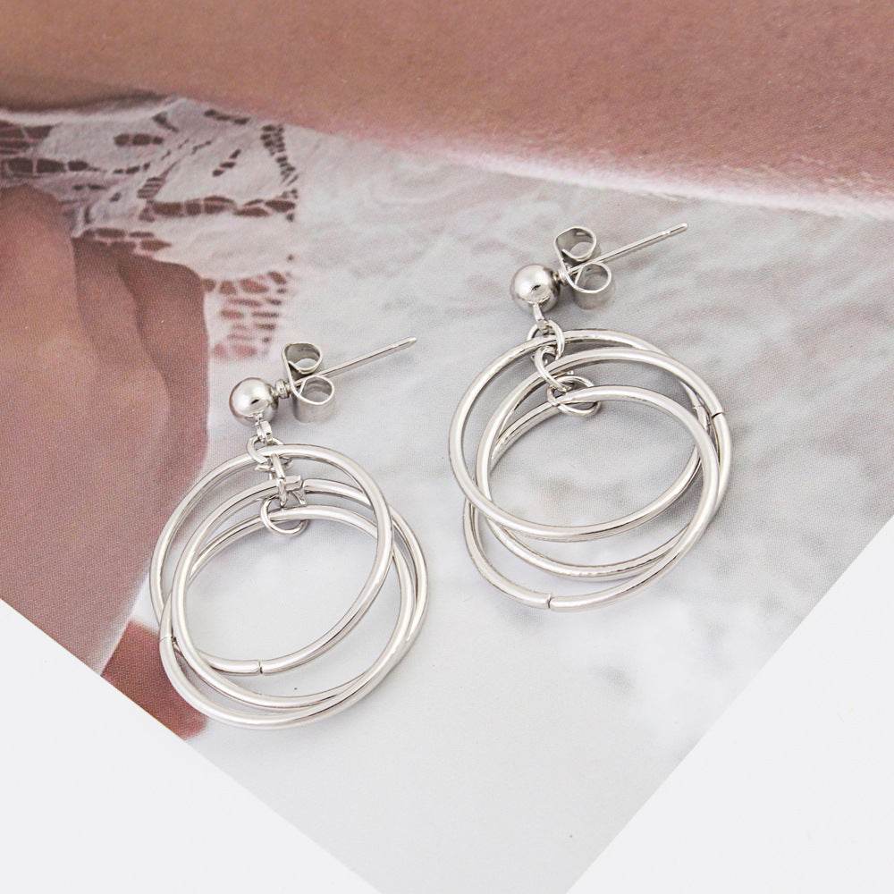 Hoop Hoop Earrings - Mubimart