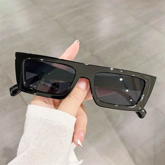 Street Girl Retro Square Sunglasses Rectangle - Mubimart
