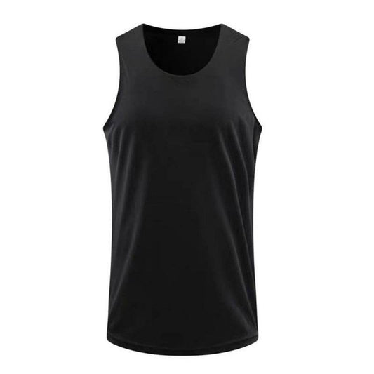 Breathable Ice Silk Sports Vest Men's Workout Sleeveless T-shirt - Mubimart