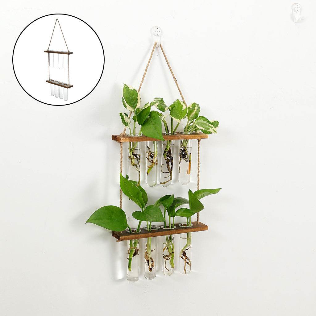 Wall Hanging Terrarium Flower Glass Planter Propagator for Plant Garden - Mubimart