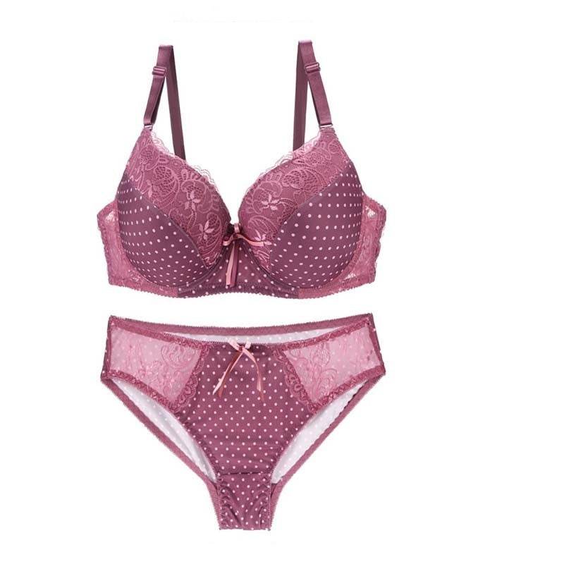 Lace Underwear Set Ladies Plus Size Bra - Mubimart