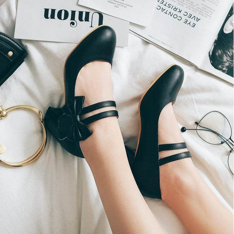 Ladies Fashion Personality New Buckle Pumps - Mubimart