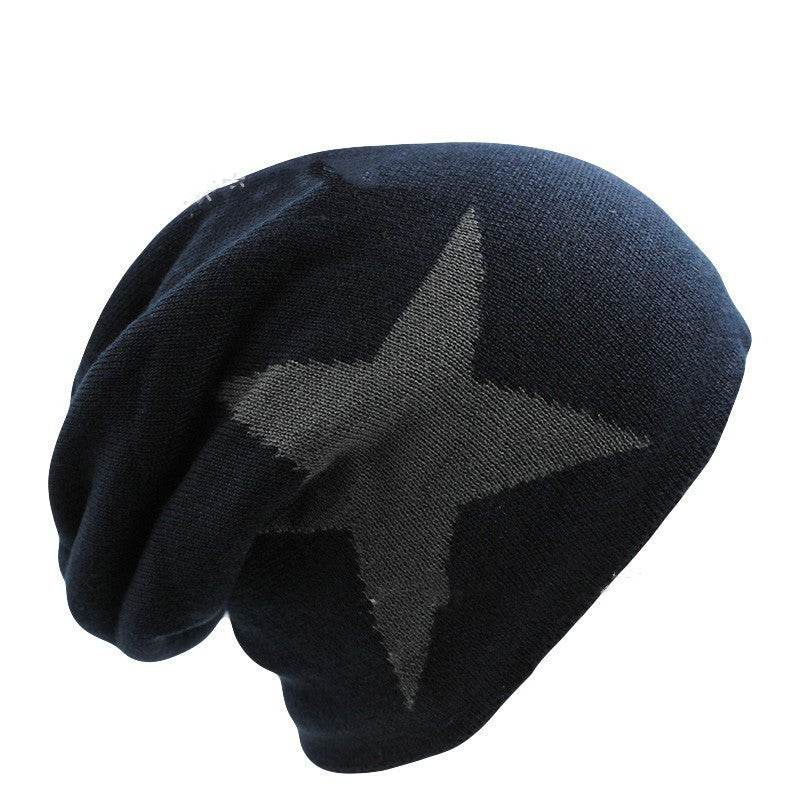 Winter knitted hood wind cap - Mubimart