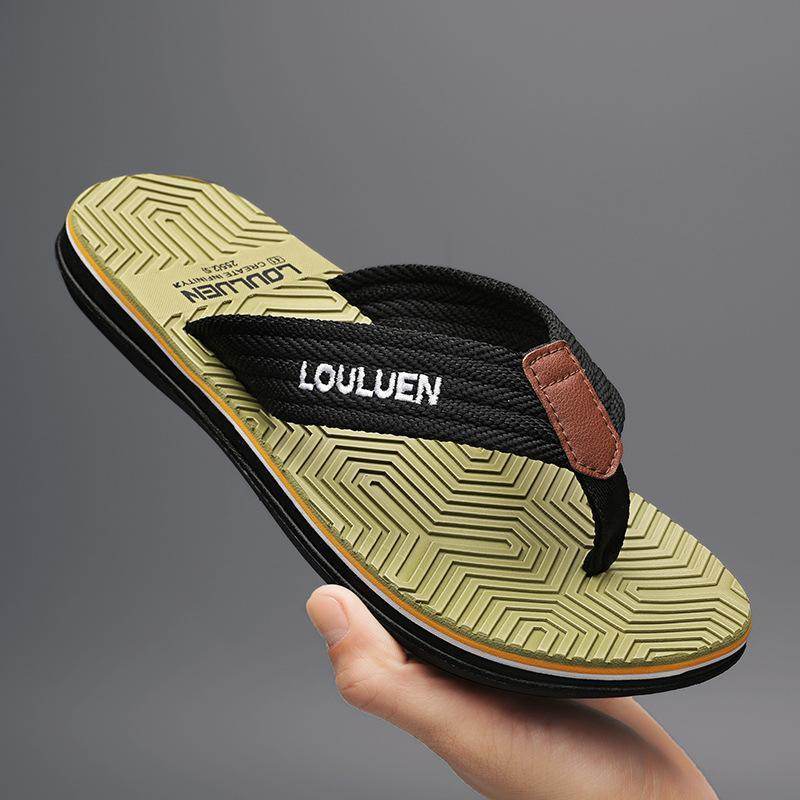 Summer Beach Flip Flops Fashion Flip-flop Non-slip Men's Sandals - Mubimart