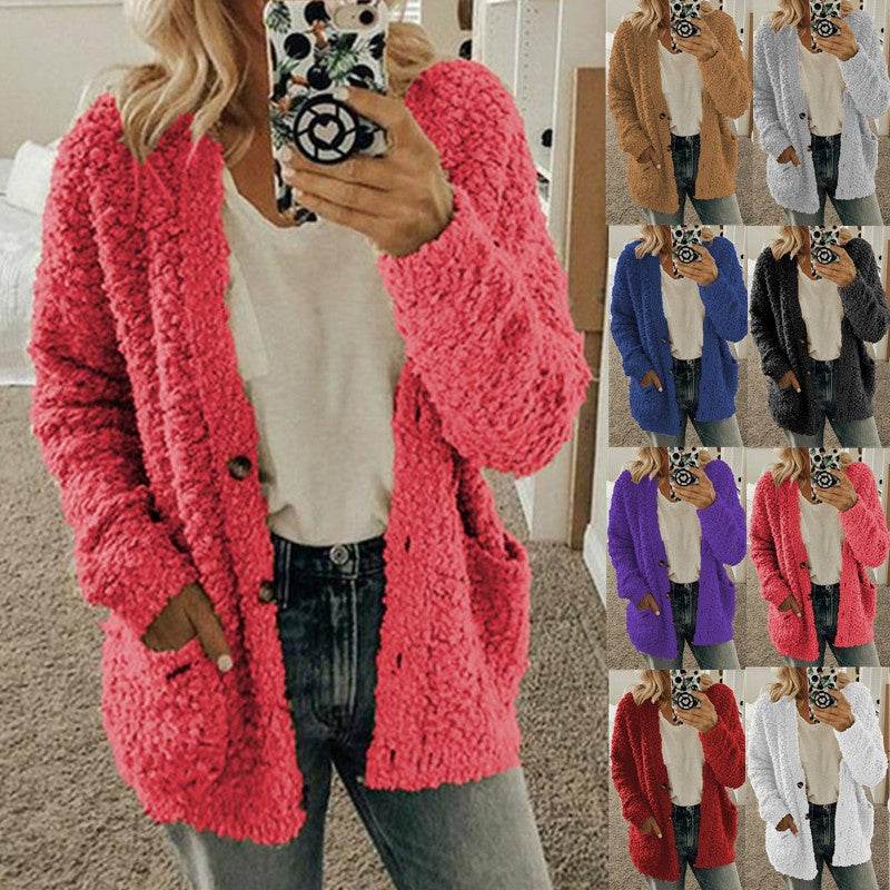 Casual sweater coat plus size top - Mubimart
