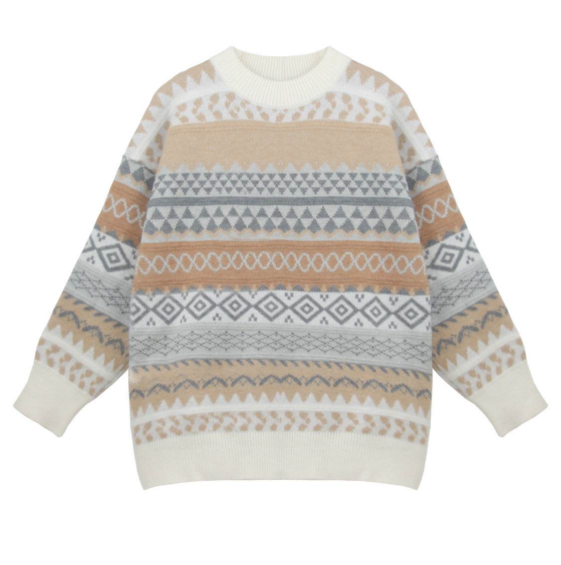 Long-sleeved plus-size jumper top - Mubimart