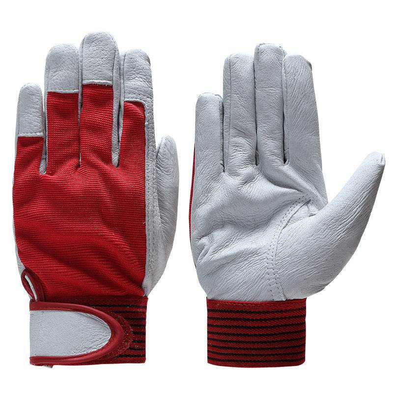 Labor protection gloves pigskin gloves - Mubimart