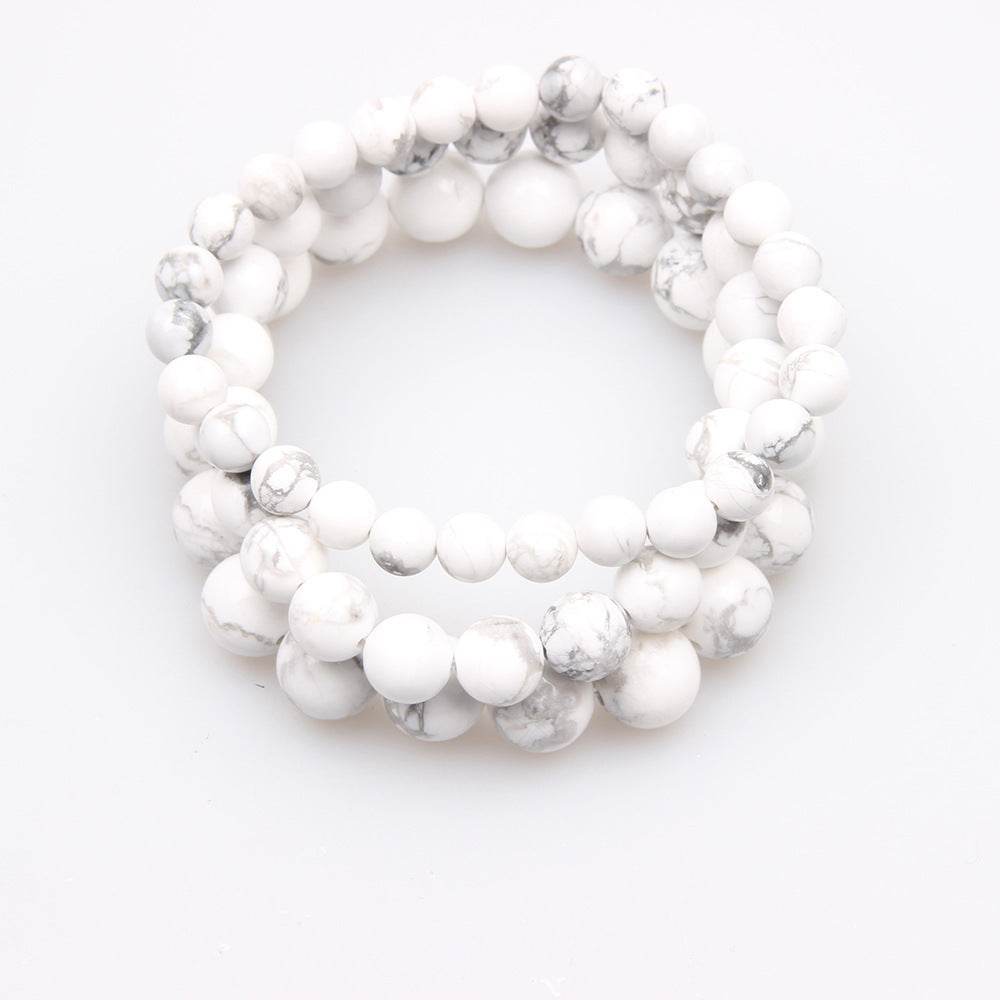 Handmade Crystal Gemstone Elastic Bracelet Energy - Mubimart