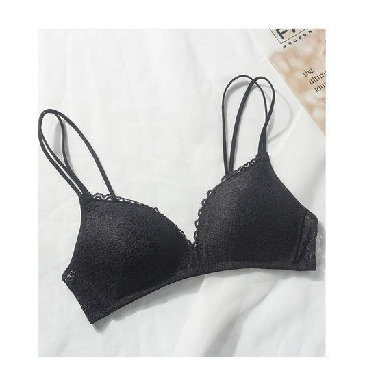 Cutout Lightweight Unwired Push Up Bra - Mubimart