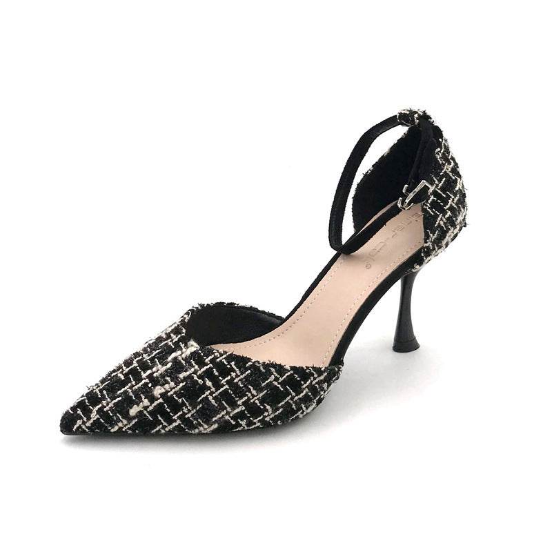 Small fragrant high-heeled women's stiletto heels with high heels - Mubimart