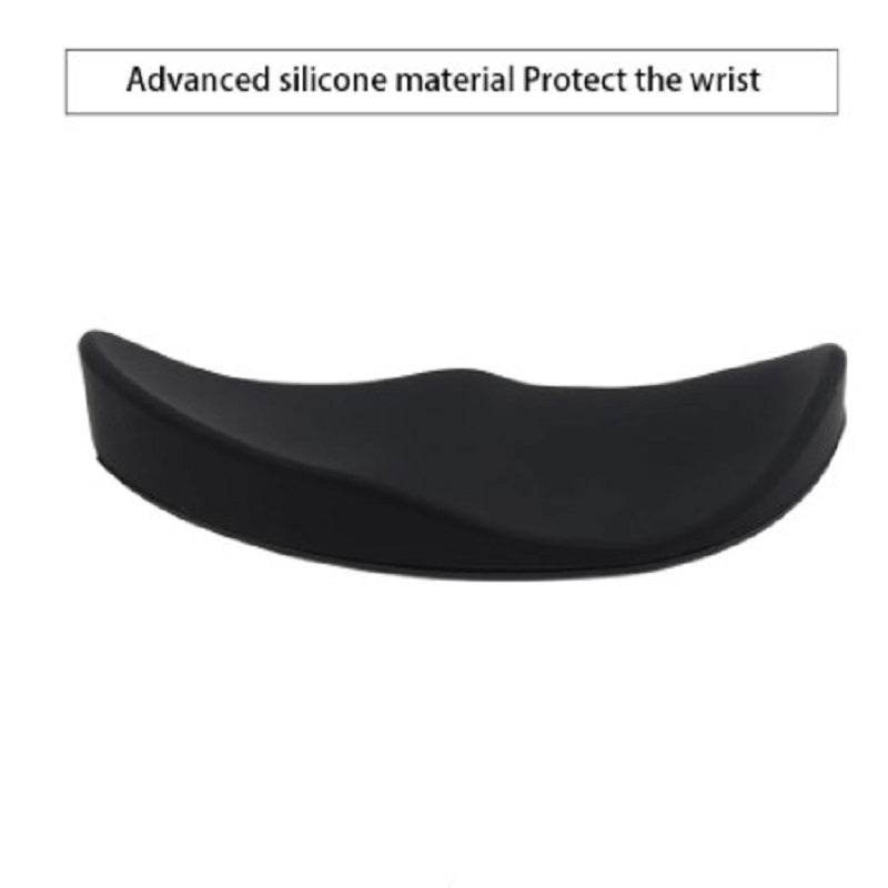 Ergonomic Mouse Wrist Rest Mouse Pads Silicon Gel Non-Slip Streamline Wrist Rest Support Mat Computer Mouse Pad For Office Gaming PC Accessories - Mubimart