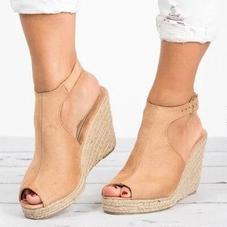 Fashion Women Platform Sandals Peep Toe Spartan Sandals Women Summer Wedges High Heel Shoes - Mubimart