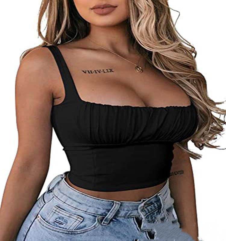 Women's Sexy Backless Camisole Top High Waist Tight-fitting Camisole - Mubimart