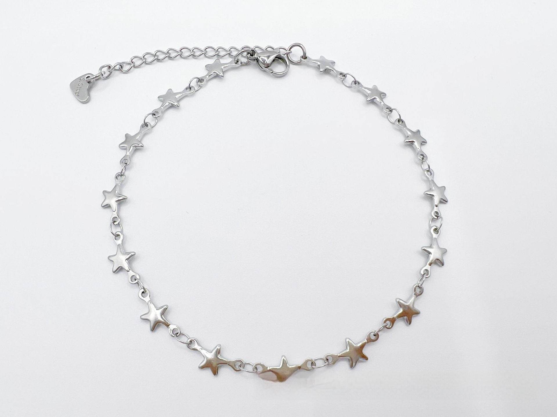 European And American Style Fashion Special-interest Stainless Steel Anklets Love Anklet Multi-style Ins - Mubimart