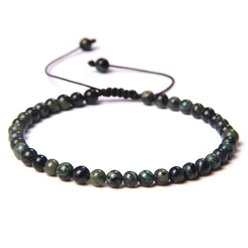 Adjustable Natural Raw Gemstone Beading Bracelet - Mubimart