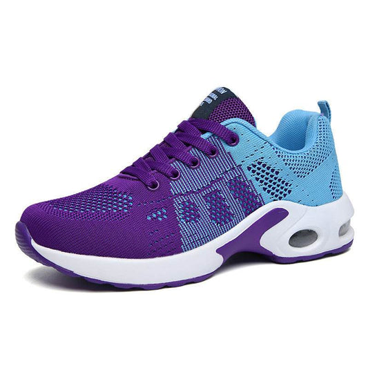 Dense Mesh Flyknit All-matching Comfortable Casual Women Sneaker - Mubimart