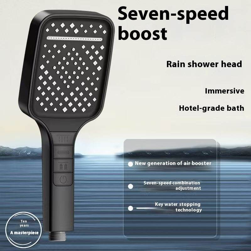 Handheld Rain Supercharged Shower Head - Mubimart