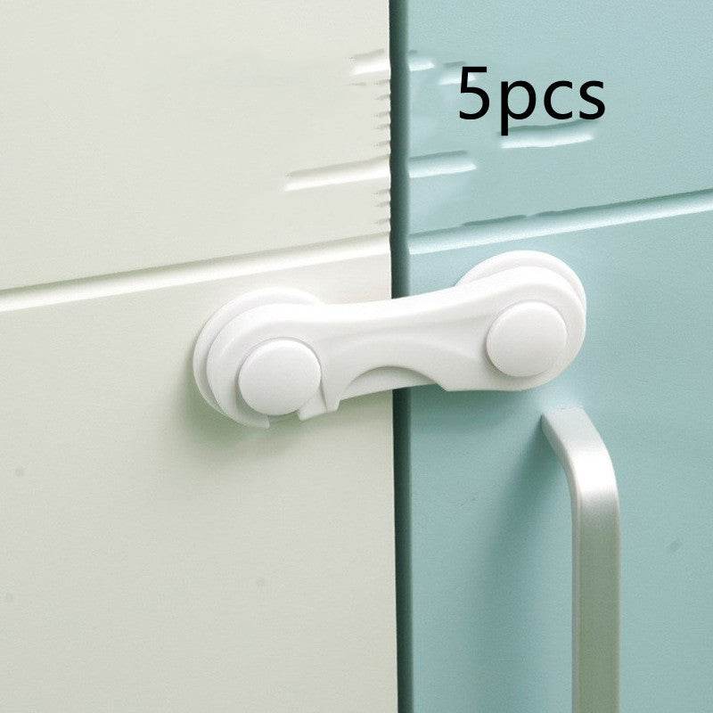 New Baby Safety Protection Lock Drawer Lock Child Safety Anti-pinch Hand Cabinet Door Refrigerator Lock Toilet Lock - Mubimart