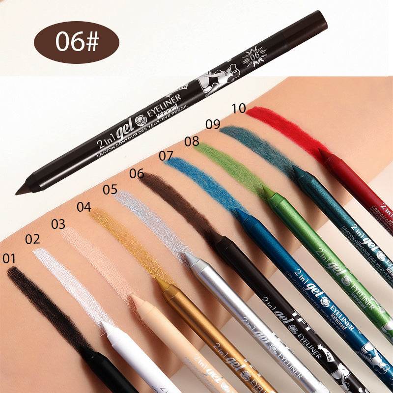 Long Lasting Eyeliner Pen Color Pigment Waterproof Gel Eyeliner Makeup - Mubimart