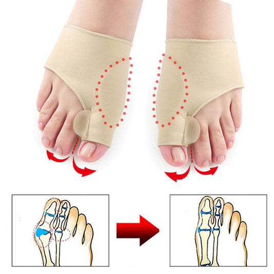 Big Toe Bunion Corrector Splint Straightener Valgus Pain Relief Big Bone Orthopedic Bunion Correction Pedicure Socks Silicone Corrector Braces Toes Separator Feet Care Tool - Mubimart