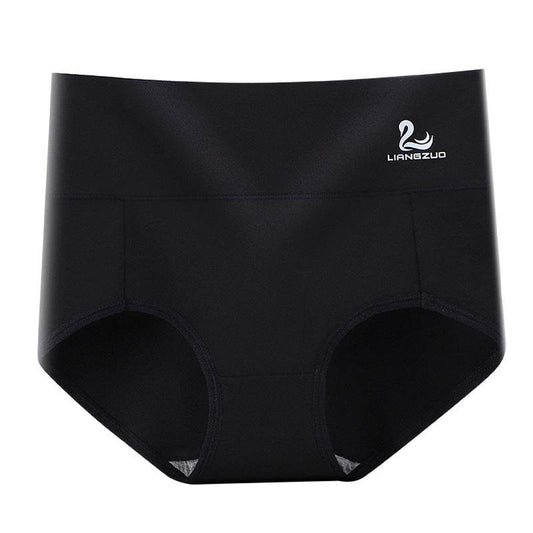 Popular High Waist Pure Cotton Women''s Underwear Swan Belly Warm Palace Large Mm Graphene Antibacterial Crotch Briefs - Mubimart