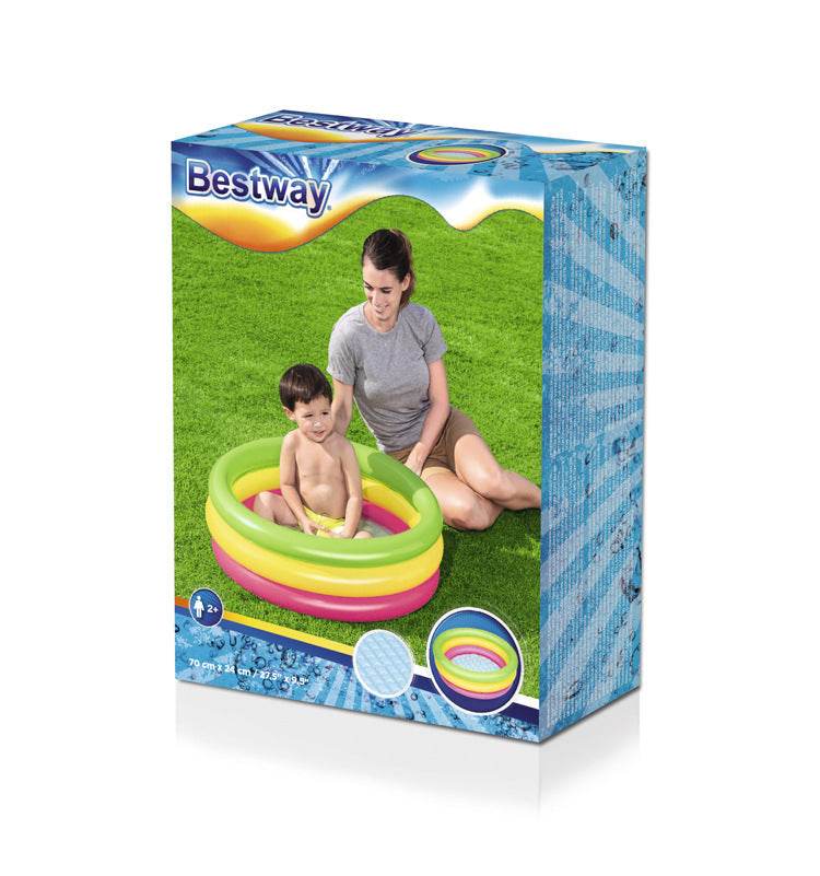 Infant Inflatable Swimming Pool Round Paddling Pool - Mubimart