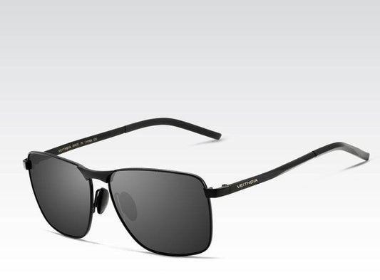 Men's Polarized Sunglasses Square Full Frame Sunglasses - Mubimart