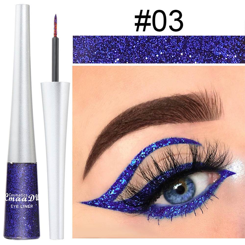 Creative Multicolor Glitter Powder Liquid Eyeliner - Mubimart