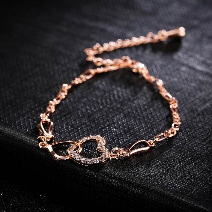 Bohemian Women's Ankle Bracelet Hollow Heart Shaped - Mubimart