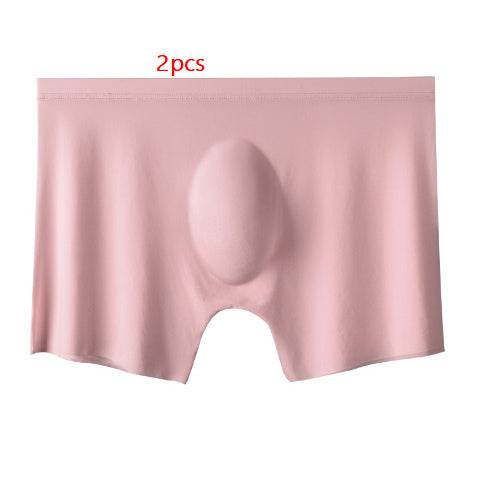 Mens Boxers Shorts Ice Silk Men Panties Seamless Sexy Underwear Man Underpants Pants Male Sexy Briefs Boxershorts Men - Mubimart
