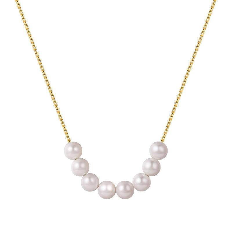 Small Pearl Necklace Women Short Clavicle Chain - Mubimart
