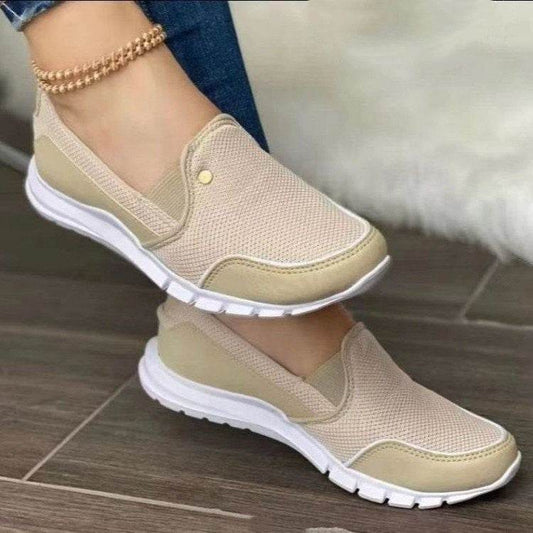 Casual Shoes Flat Heel Slip-on Loafers Women New Fashion Shoes - Mubimart